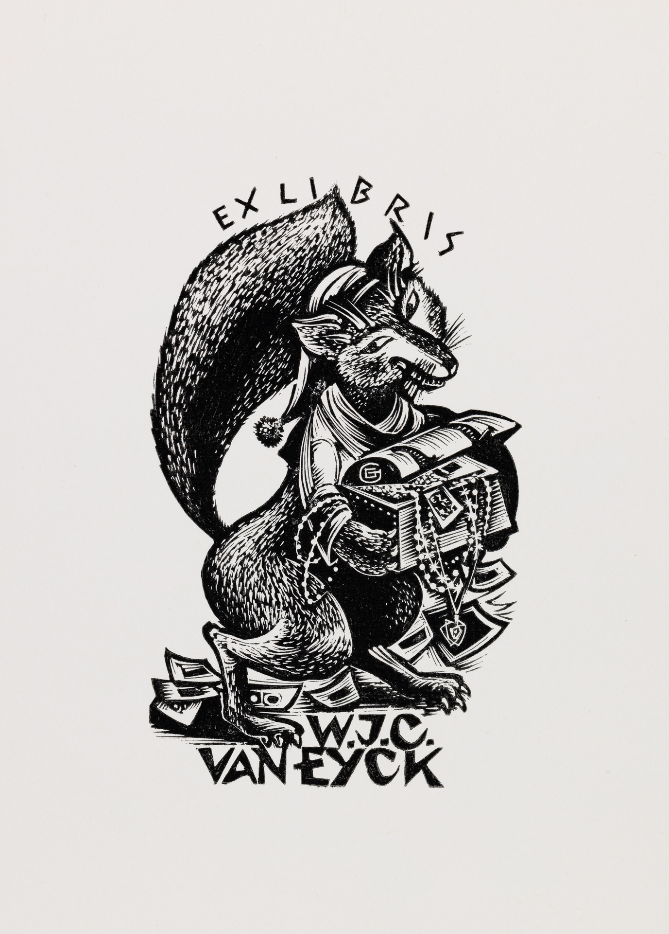 Exlibris W.J.C. van Eyck
