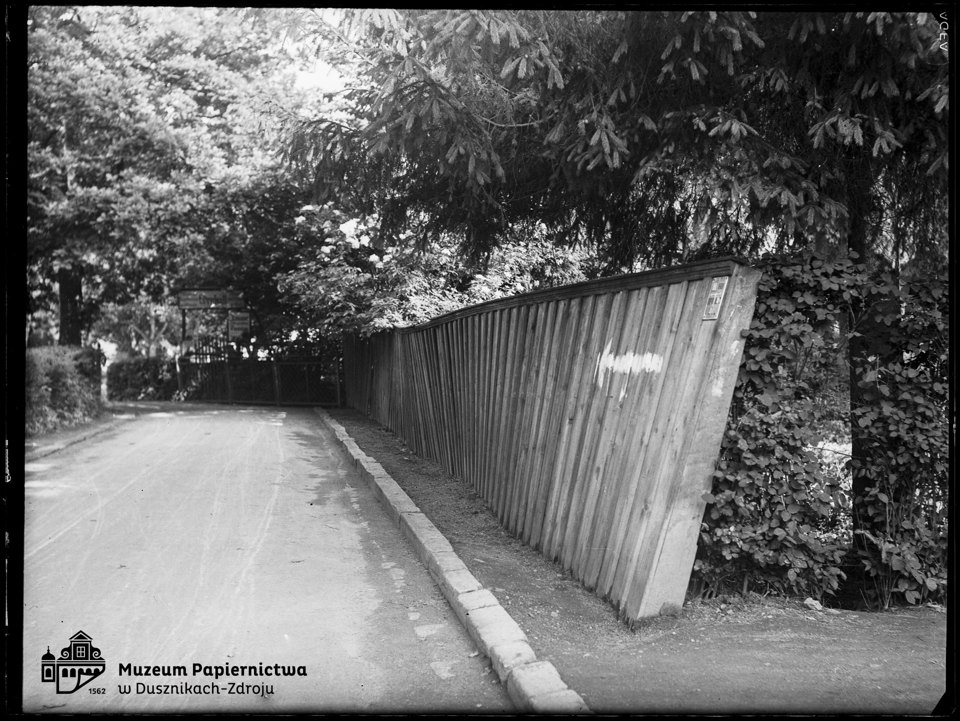 Zdjęcie przedstawiające ogrodzenie posesji „Luisenhof”, Bad Reinerz (Duszniki-Zdrój)