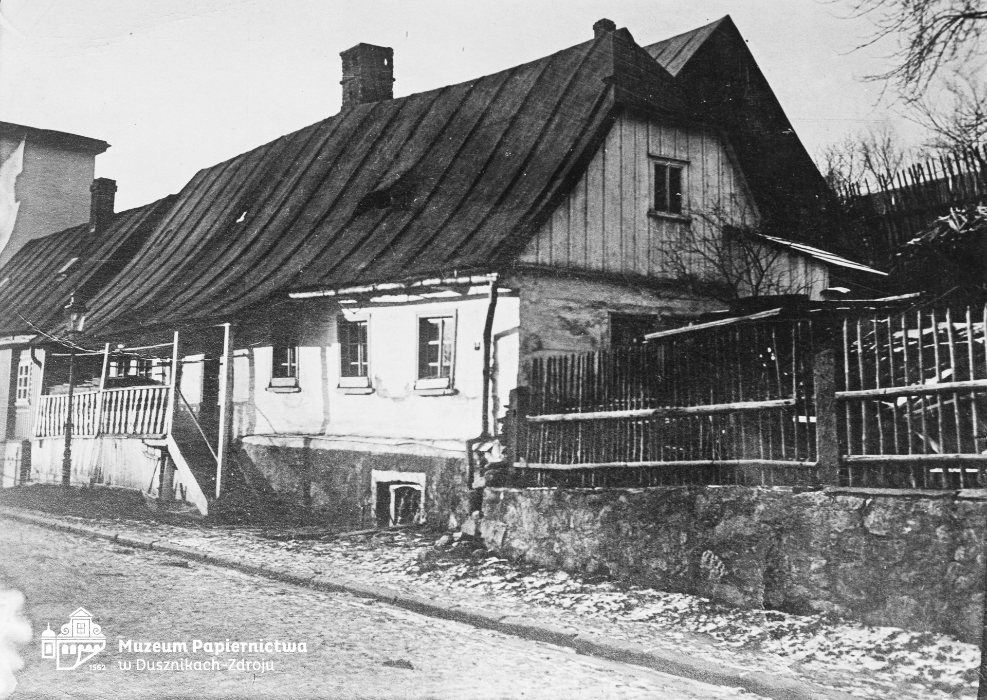 Zdjęcie przedstawiające nieistniejący dom Harold’a na Glatzer Strasse w Bad Reinerz (Duszniki-Zdrój)